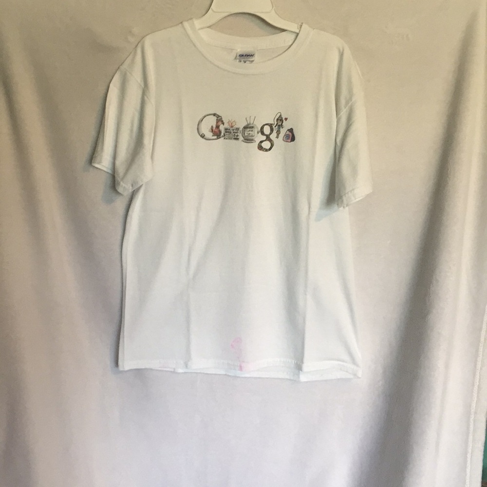 White google tee